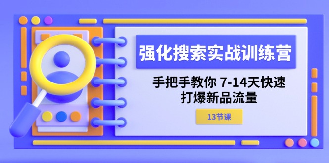 （11557期）强化 搜索实战训练营，手把手教你 7-14天快速-打爆新品流量（13节课）-网创资源站
