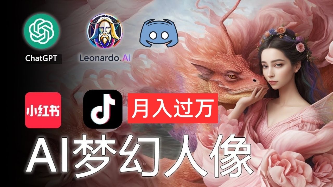 （11575期）AI摄影梦幻人像：零基础也能月入过万的秘密-网创资源站