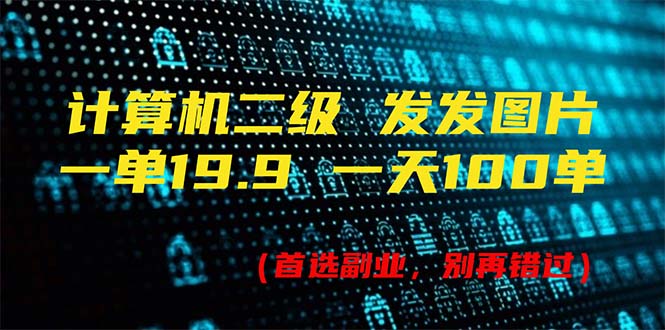 （11715期）计算机二级，一单19.9 一天能出100单，每天只需发发图片（附518G资料）-网创资源站