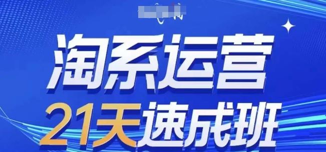 淘系运营21天速成班(更新24年8月)，0基础轻松搞定淘系运营，不做假把式-网创资源站