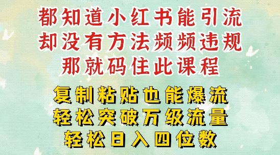 小红书靠复制粘贴一周突破万级流量池干货，以减肥为例，每天稳定引流变现四位数【揭秘】-网创资源站