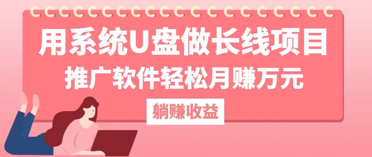 用系统U盘做长线项目，推广软件轻松月赚万元(附制作教程+软件-网创资源站