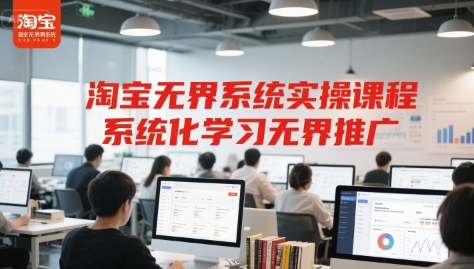 淘宝无界系统实操课程，系统化学习无界推广-网创资源站
