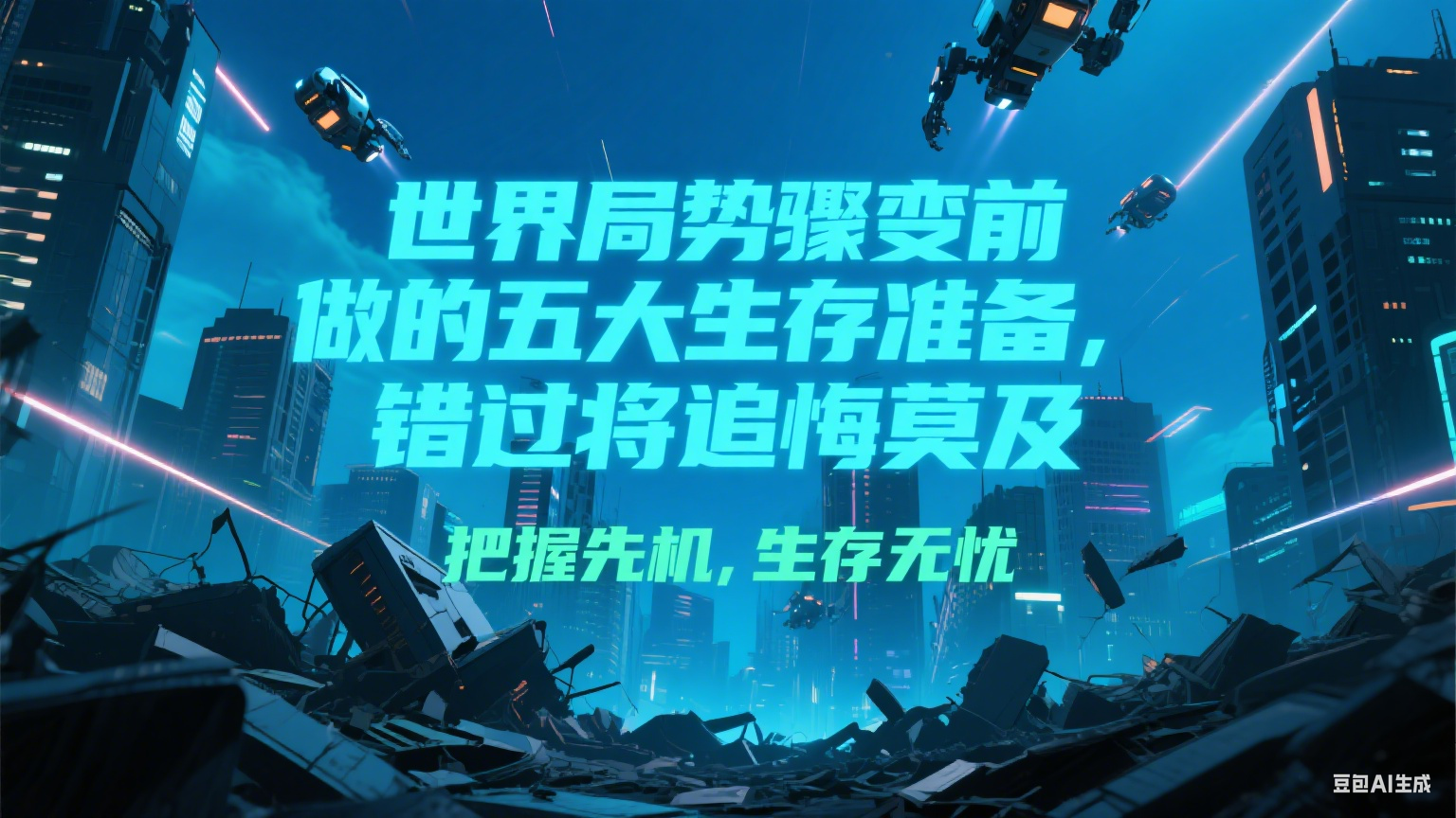 付费文章《世界局势骤变前必做的五大生存准备，错过将追悔莫及》-网创资源站