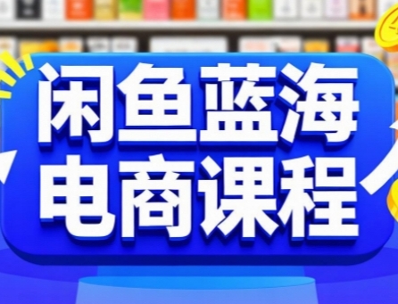 闲鱼蓝海电商课程，手把手助你快速上手，轻松实现闲鱼稳定盈利-网创资源站