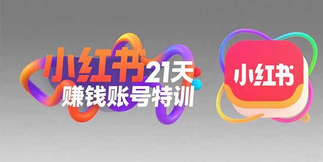 小红书21天赚钱账号特训：黄金定位技巧，高转粉文案创作，科学引流策略-网创资源站