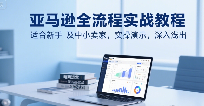 亚马逊全流程实战教程，适合新手及中小卖家，实操演示，深入浅出-网创资源站