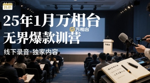 25年1月万相台无界爆款特训营线下录音-网创资源站