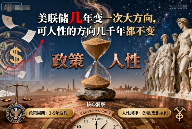 付费文章：美联储几年变一次大方向，可人性的方向几千年都不变-网创资源站