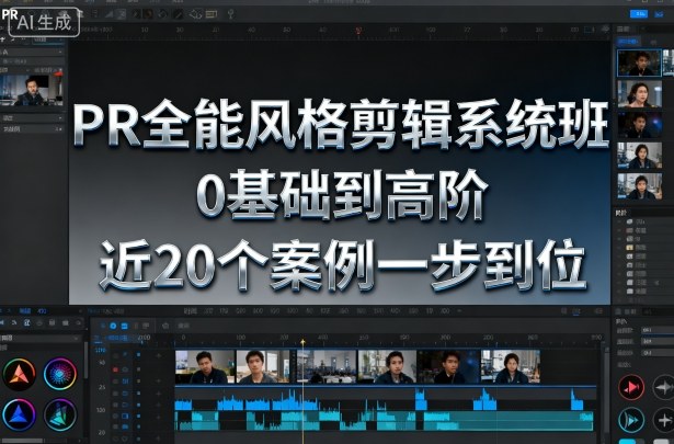 PR全能风格剪辑系统班，0基础到高阶，近20个案例一步到位-网创资源站