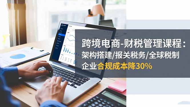 跨境电商-财税管理课程：架构搭建/报关税务/全球税制，企业合规成本降30%-网创资源站