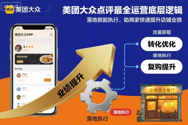 美团大众点评最全运营底层逻辑，落地就能执行，助商家快速提升店铺业绩-网创资源站