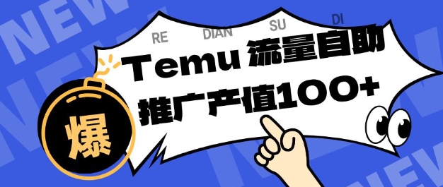 专注于Temu商家提供精准曝光浏览量，助力店铺排名提升和转化，单机日收入80-130【揭秘】-网创资源站
