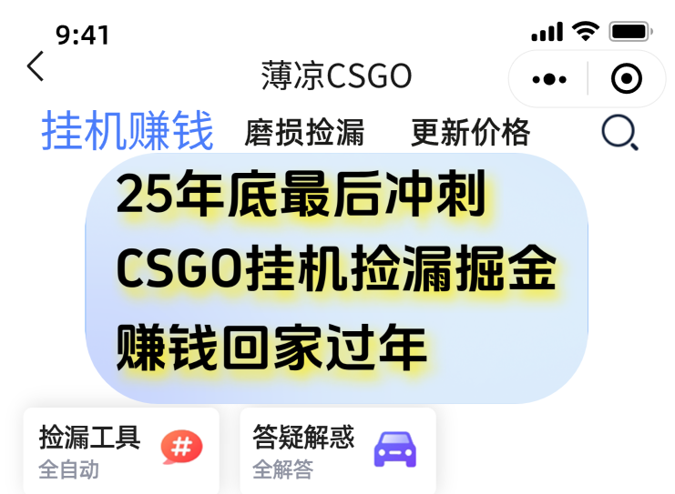 用CSGO游戏挂机捡漏掘金赚钱掘金，一部手机轻松日入500+-网创资源站