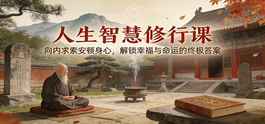 人生智慧修行课：向内求索安顿身心，解锁幸福与命运的终极答案-网创资源站