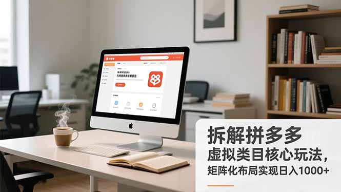 拆解拼多多虚拟类目核心玩法，矩阵化布局实现日入1000+-网创资源站