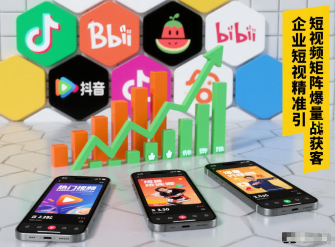 企业短视频精准引流矩阵获客，短视频矩阵爆量战法-网创资源站