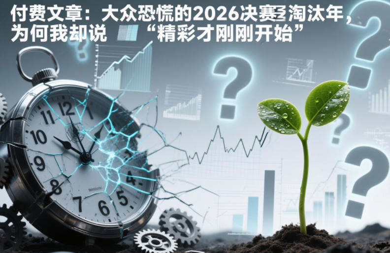 付费文章：大众恐慌的2026决赛淘汰年，为何我却说“精彩才刚刚开始”？-网创资源站
