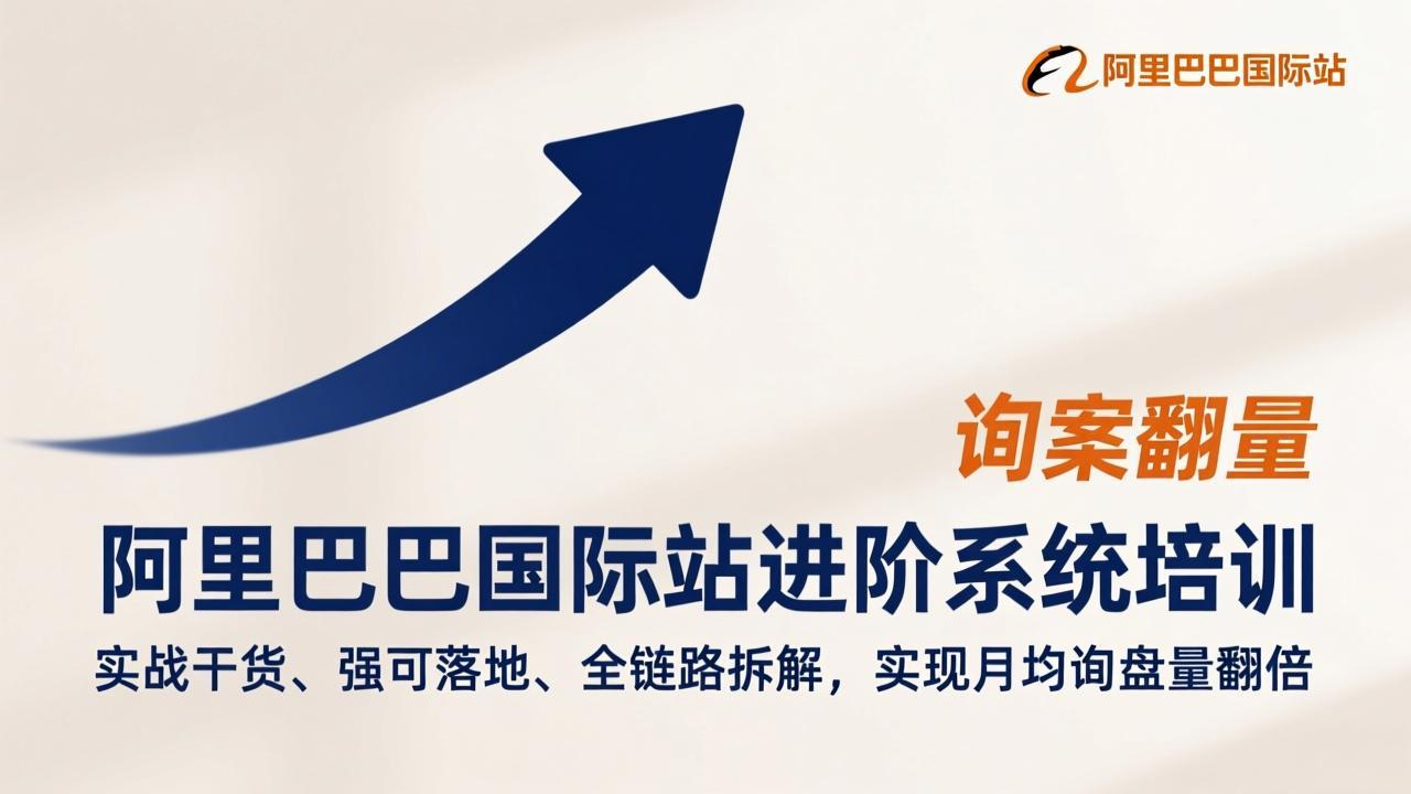 阿里巴巴国际站进阶系统培训，实战干货、强可落地、全链路拆解，实现月均询盘量翻倍-网创资源站