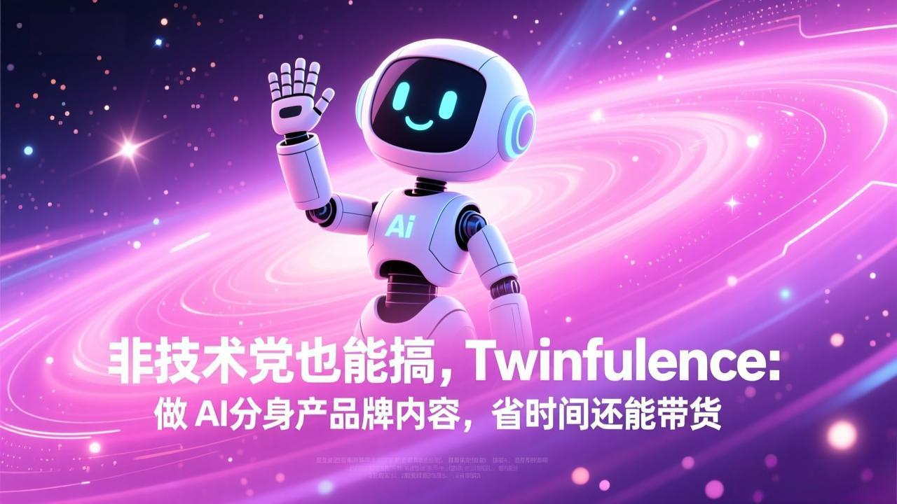 非技术党也能搞!Twinfluence:做 AI 分身产品牌内容,省时间还能带货-网创资源站