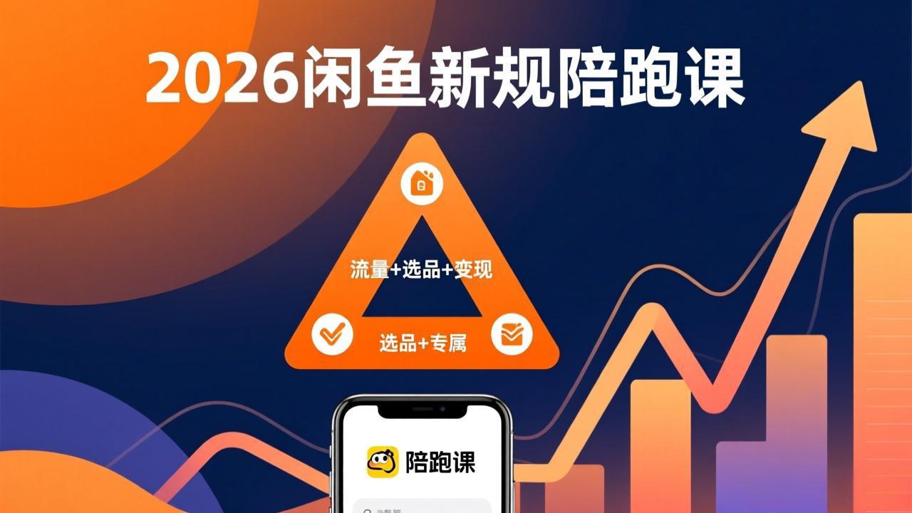 2026闲鱼高阶陪跑课全新上线，带你吃透新规玩转选品流量，从零搭建稳定变现盈利体系-网创资源站