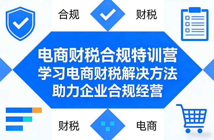电商财税合规特训营，学习电商财税解决方法，助力企业合规经营-网创资源站