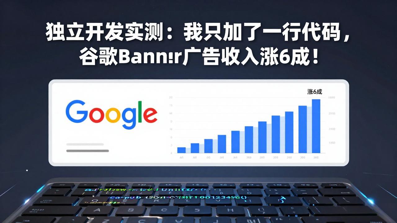 付费文章：独立开发实测：我只加了一行代码，谷歌Banner广告收入涨6成！-网创资源站