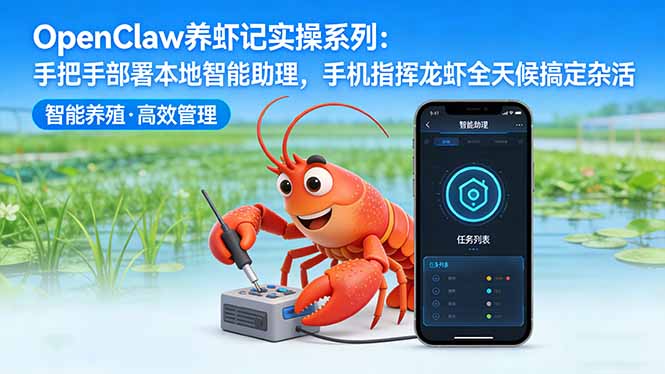 OpenClaw养虾记实操系列-更新：手把手部署本地智能助理，手机指挥龙虾全天候搞定杂活-网创资源站