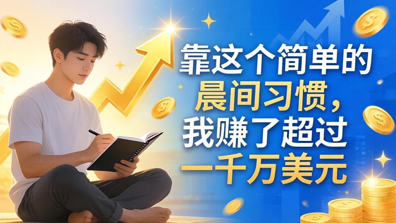 付费文章：靠这个简单的晨间习惯，我赚了超过一千万美元-网创资源站