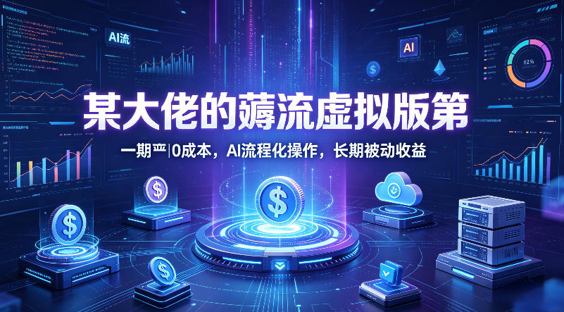 某大佬的薅流虚拟版第一期丨0成本，AI流程化操作，长期被动收益-网创资源站