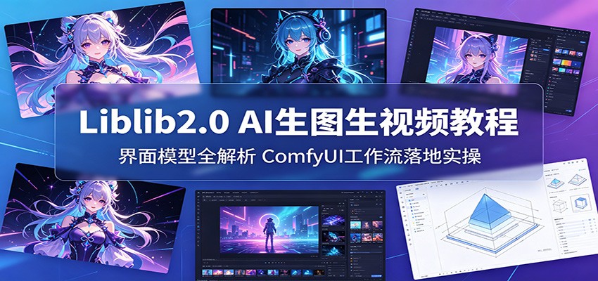 Liblib2.0 AI生图生视频教程：界面模型全解析，ComfyUI工作流落地实操-网创资源站