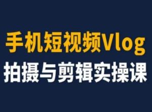 手机短视频Vlog拍摄与剪辑实操课，小白变大师-网创资源站