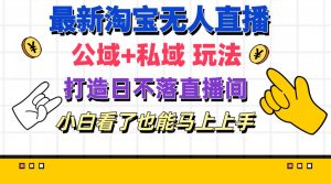（11586期）最新淘宝无人直播 公域+私域玩法打造真正的日不落直播间 小白看了也能…-网创资源站
