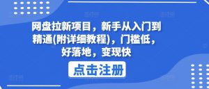 网盘拉新项目,新手从入门到精通(附详细教程),门槛低,好落地,变现快-网创资源站
