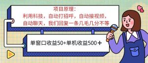 (11722期)ai语聊,单窗口收益50+,单机收益500+,无脑挂机无脑干!!!-网创资源站