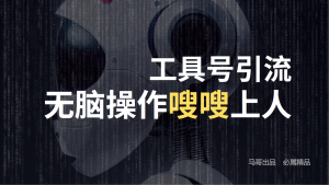 工具号高效引流法，嗖嗖上人，日引1000+，直接搬运，无脑操作-网创资源站