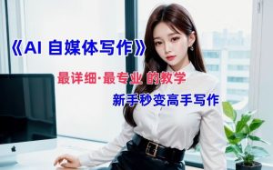 AI自媒体文章创作全网最详细教程，新手秒变写作高手，多方位发展-网创资源站