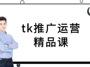 tk推广运营精品课-tiktok跨境电商教程-网创资源站