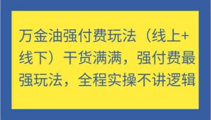 万金油强付费玩法（线上+线下）干货满满，强付费最强玩法，全程实操不讲逻辑-网创资源站