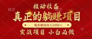 全网首发设计项目，真正实现躺赚，并且每月收益逐月增加，自己做老板-网创资源站