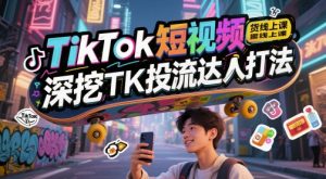 TikTok短视频带货线上课，深挖TK投流达人打法-网创资源站
