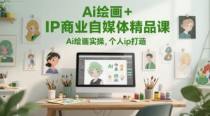 Ai绘画+IP商业自媒体精品课，Ai绘画实操，个人ip打造-网创资源站