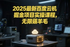 2025最新百度云机掘金项目实操课程单窗口保底5-10元月收益单窗口150+【揭秘】-网创资源站