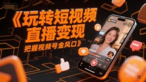 玩转短视频直播变现,把握视频号金风口-网创资源站