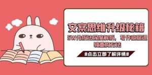 文案思维升级秘籍，5W分析法深度解析，写作底层逻辑重构方法-网创资源站