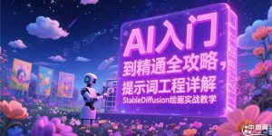 AI入门到精通全攻略,提示词工程详解,StableDiffusion绘画实战教学-网创资源站