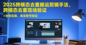 2025跨模态去重搬运剪辑手法，跨模态去重现场验证 +全程实操，真实账号验证-网创资源站