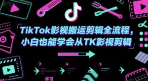 TikTok影视搬运剪辑全流程，小白也能学会从TK影视剪辑-网创资源站