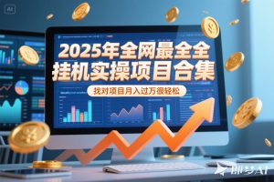2025年挂机实操项目实操演练，挂机类型，AI直播类型，轻资产创业类型…-网创资源站