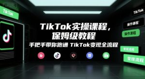 TikTok实操课程,保姆级教程,手把手带你跑通TikTok变现全流程-网创资源站